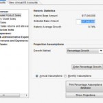 Input Form for Projection Assumptions